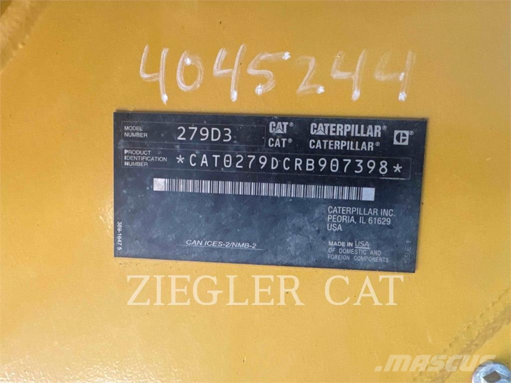 CAT 279D3 Lánctalpas homlokrakodók