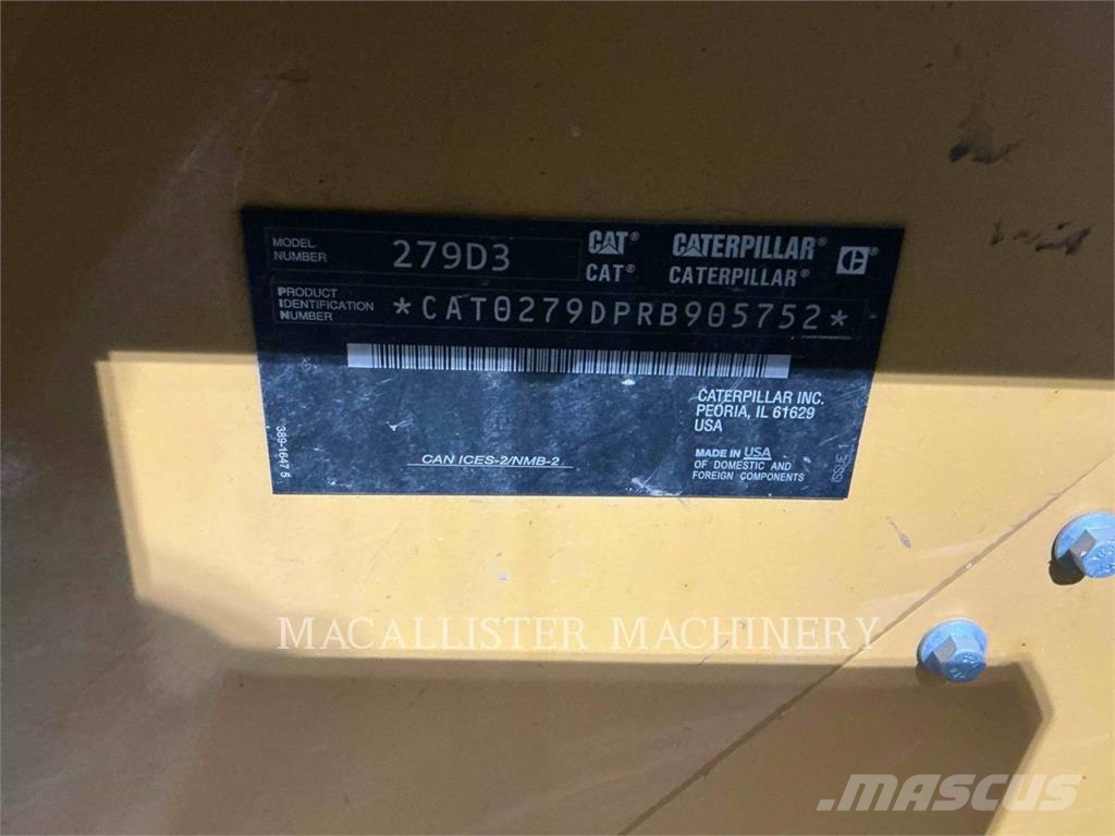CAT 279D3 AQB Chargeuse sur chenilles