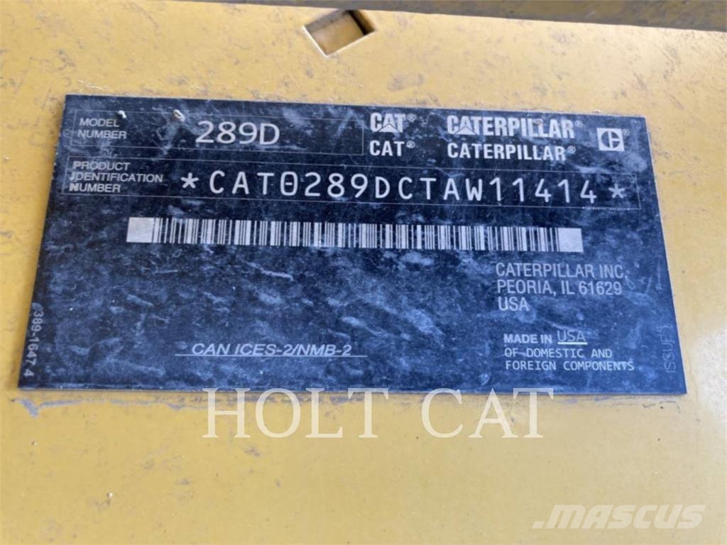 CAT 289D Crawler loaders