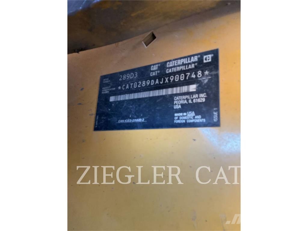 CAT 289D3 Pásové nakladače
