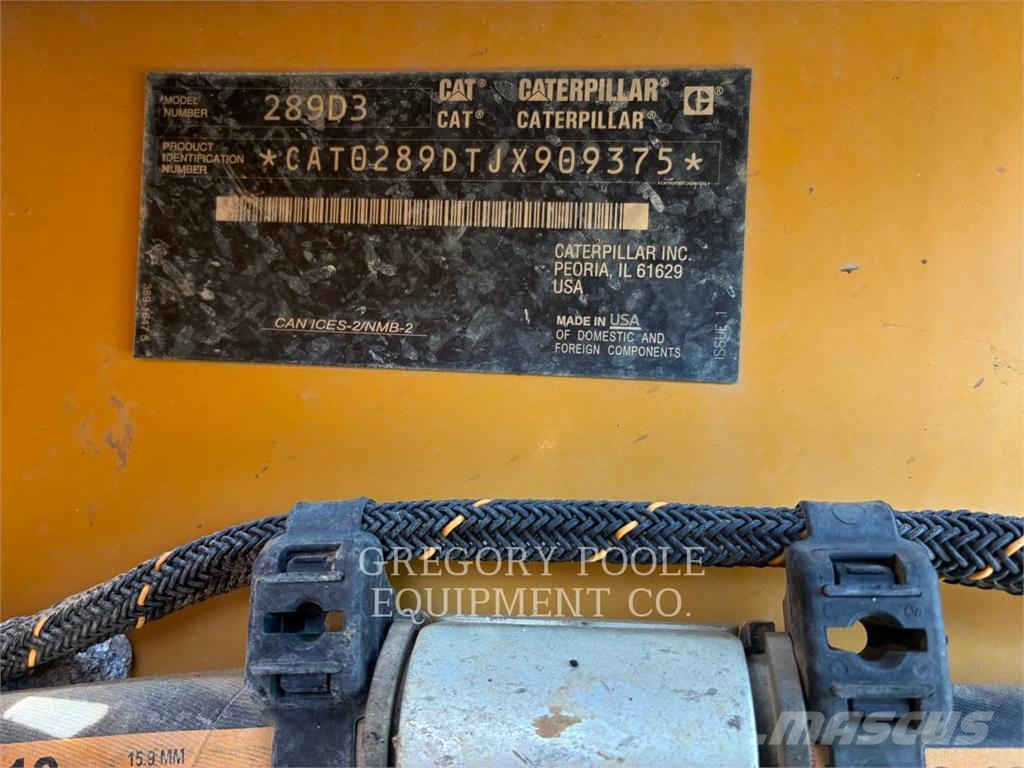 CAT 289D3 Pásové nakladače