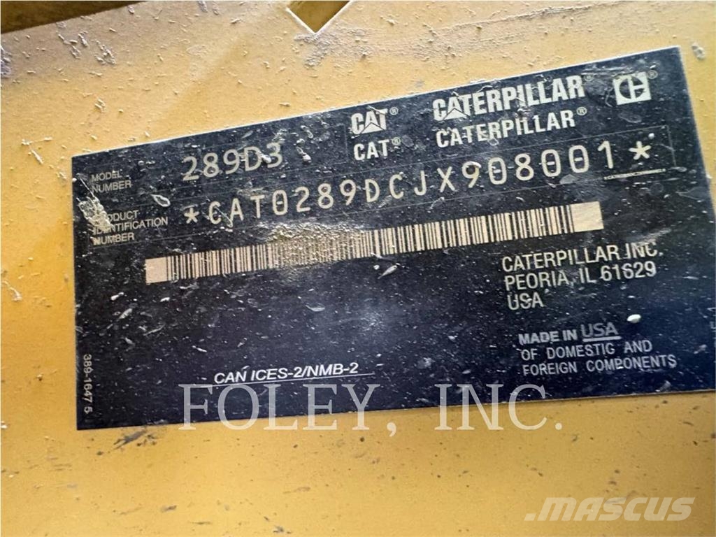 CAT 289D3 Φορτωτές με ερπύστριες
