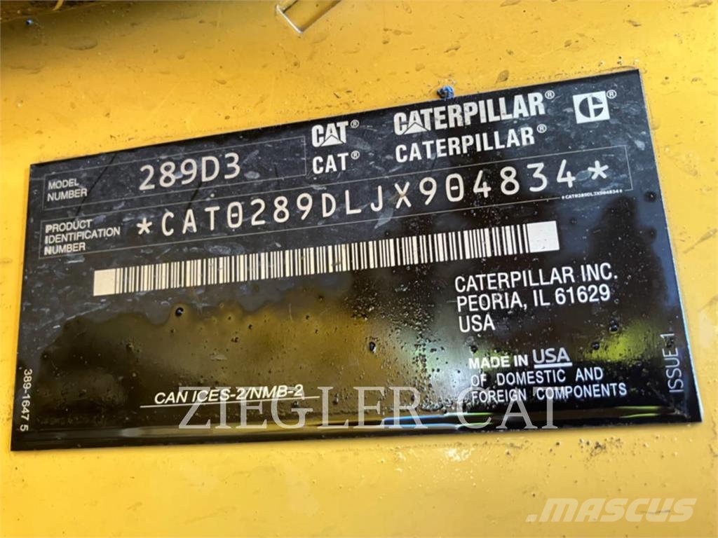 CAT 289D3 履带式装载机