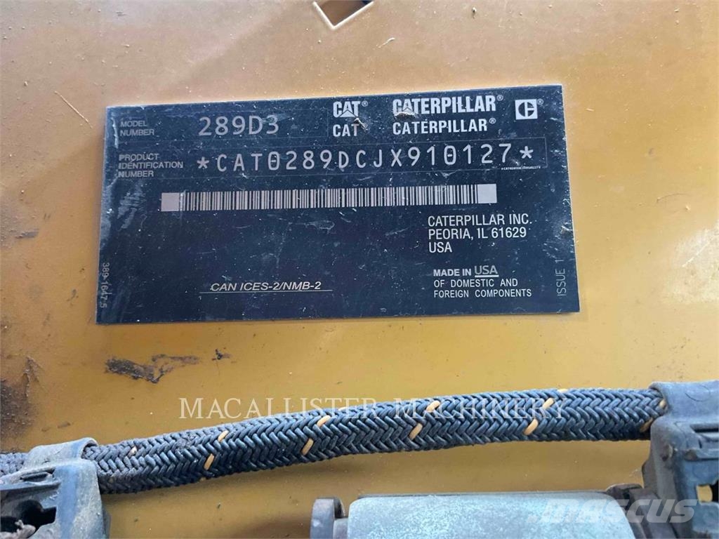 CAT 289D3 Lánctalpas homlokrakodók