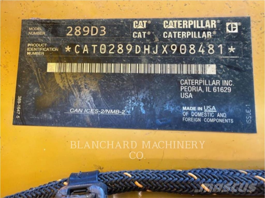 CAT 289D3 لوادر زحافة