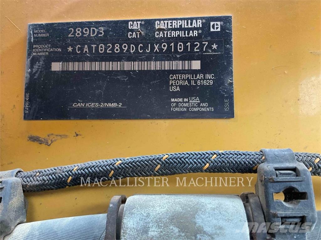 CAT 289D3 AQB لوادر زحافة