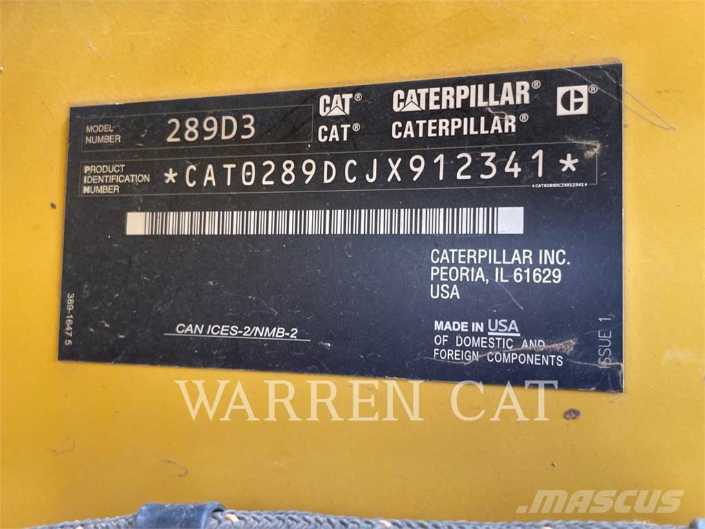 CAT 289D3 C3H2 Φορτωτές με ερπύστριες