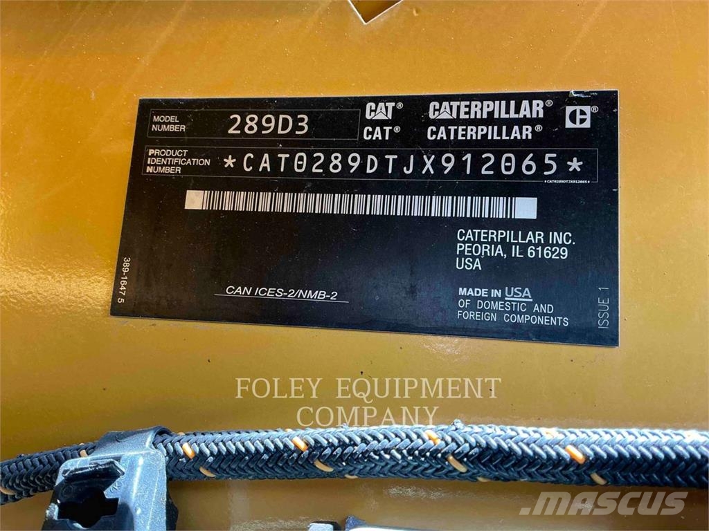 CAT 289D3STD2C Φορτωτάκια