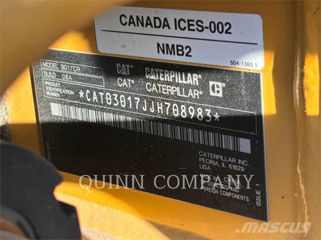 CAT 301.7 Kāpurķēžu ekskavatori