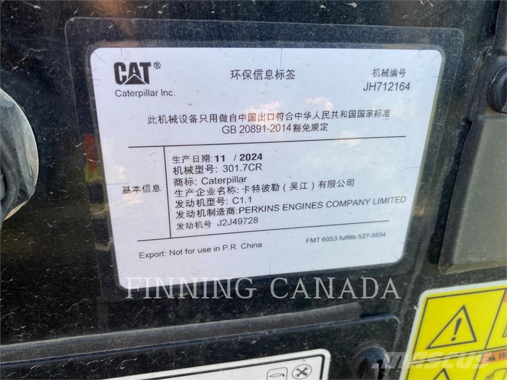CAT 301.7-05 Верижен екскаватор