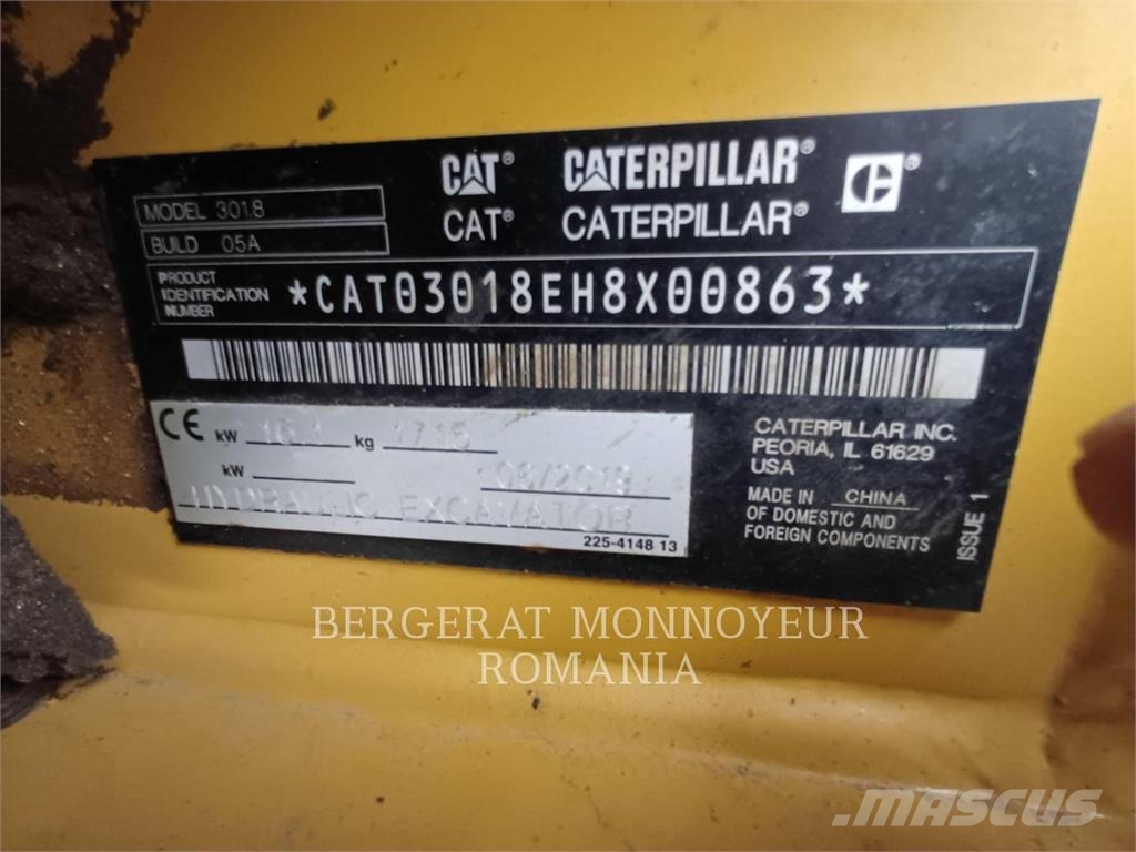 CAT 301.8-05 Vikšriniai ekskavatoriai
