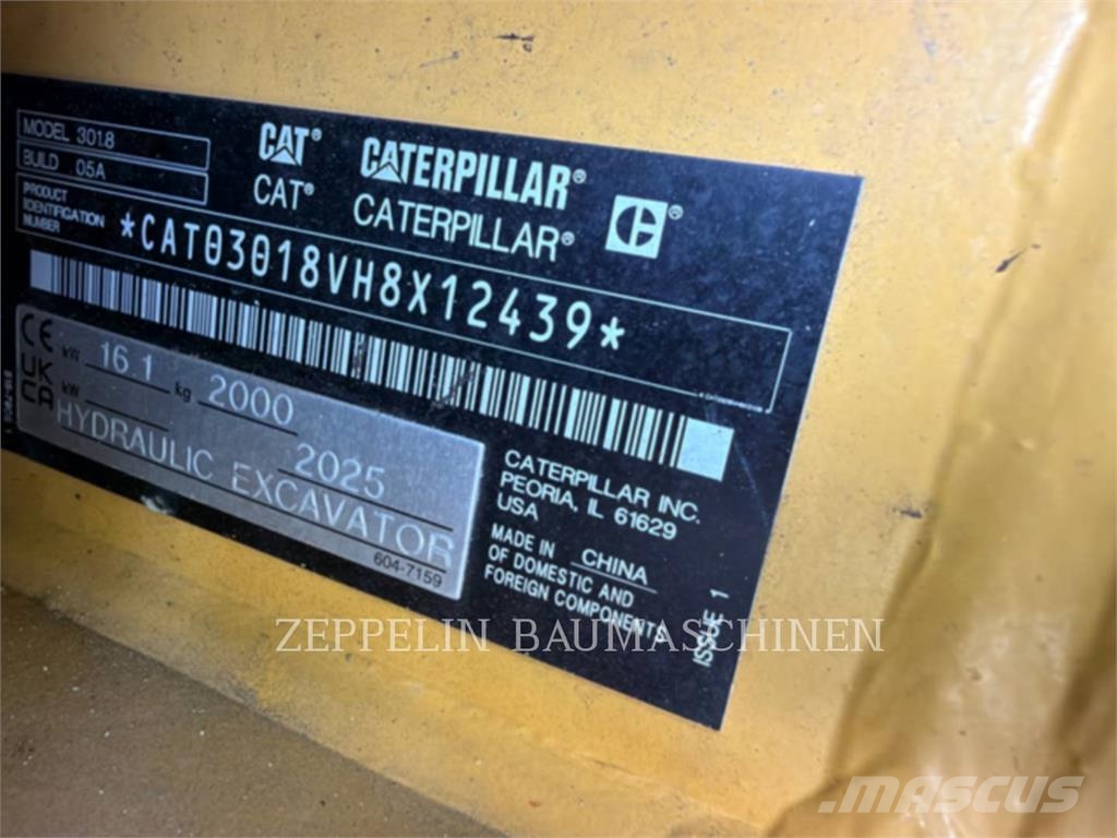 CAT 301.8-05A Pelle sur chenilles