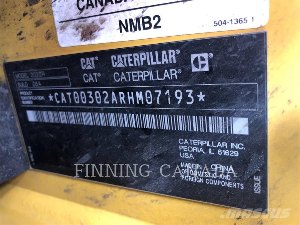 CAT 302-05 Excavadoras sobre orugas