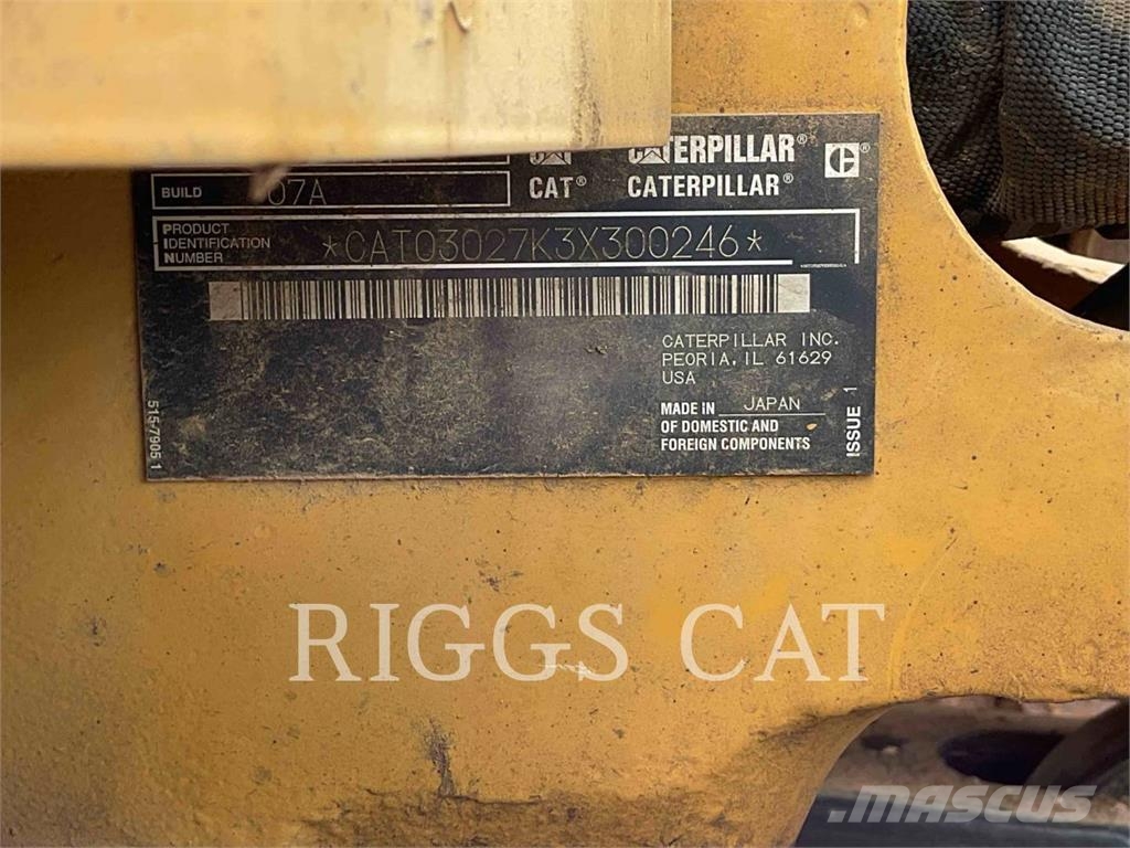 CAT 302.7 Excavadoras sobre orugas