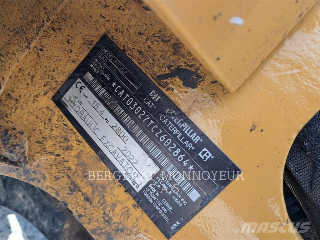 CAT 302.7 Miniexcavadoras