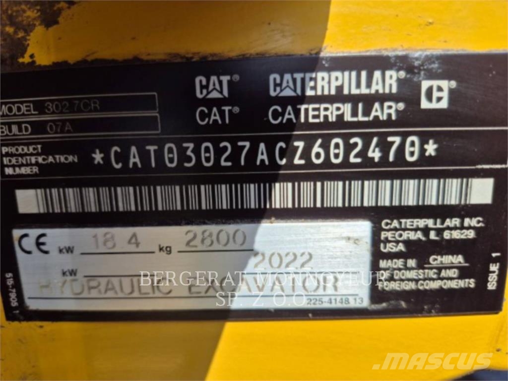CAT 302.7-07CR Bageri guseničari