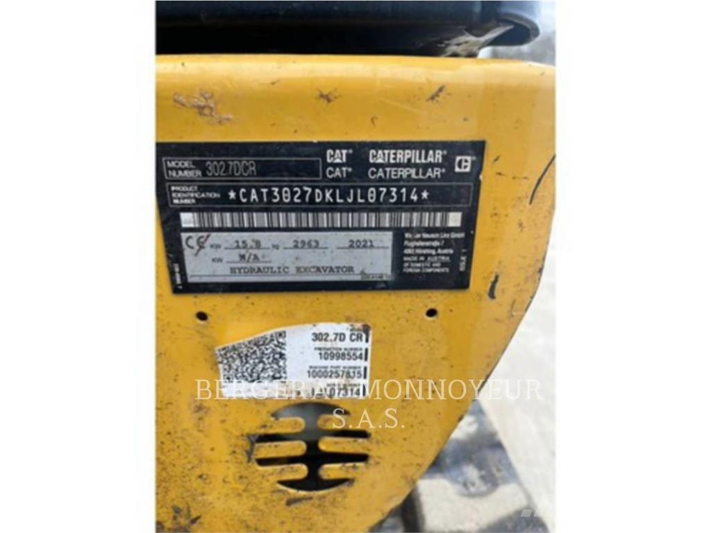 CAT 302.7D CR Miniexcavadoras