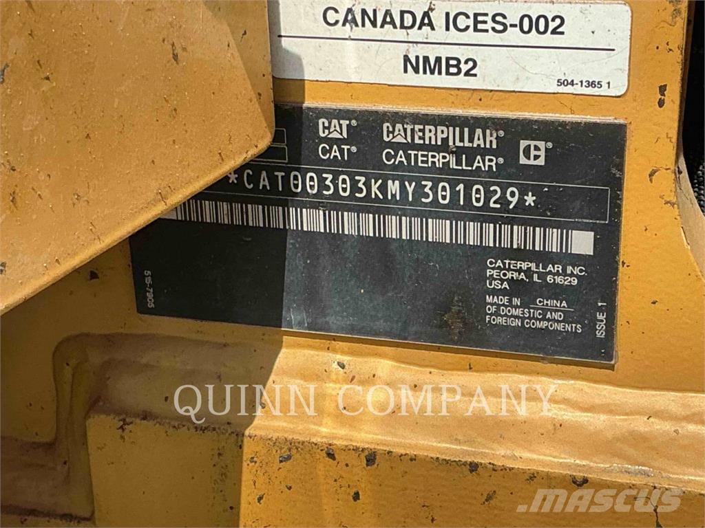 CAT 303 Excavadoras sobre orugas