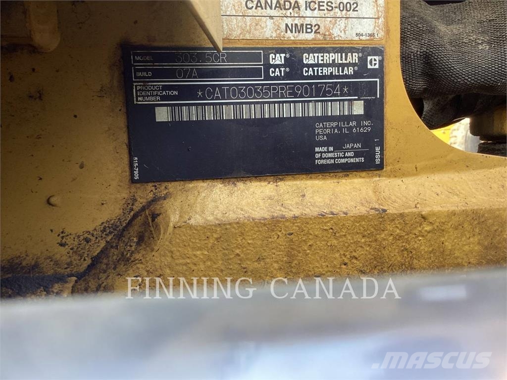 CAT 303.5-07 حفارات زحافة