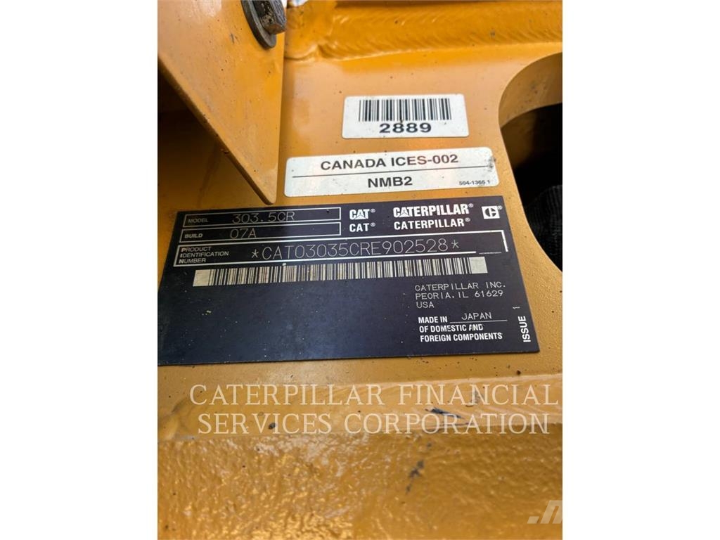 CAT 303.5-07CR حفارات زحافة