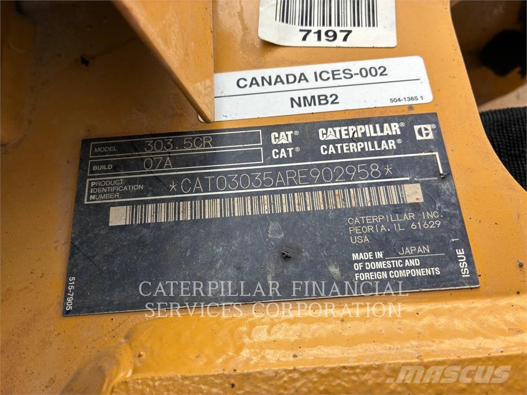CAT 303.5-07CR Gravemaskiner på larvebånd