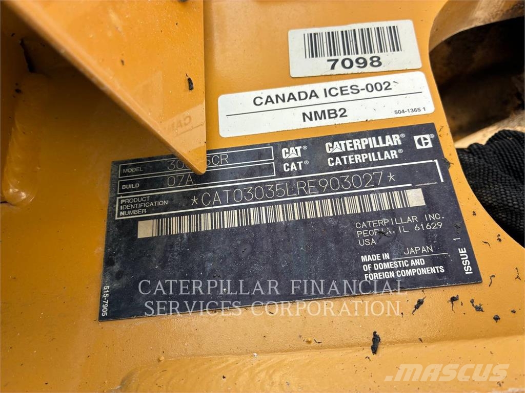 CAT 303.5-07CR Lánctalpas kotrók
