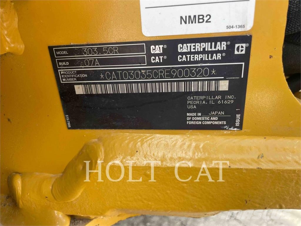 CAT 303.5 CR Gravemaskiner på larvebånd