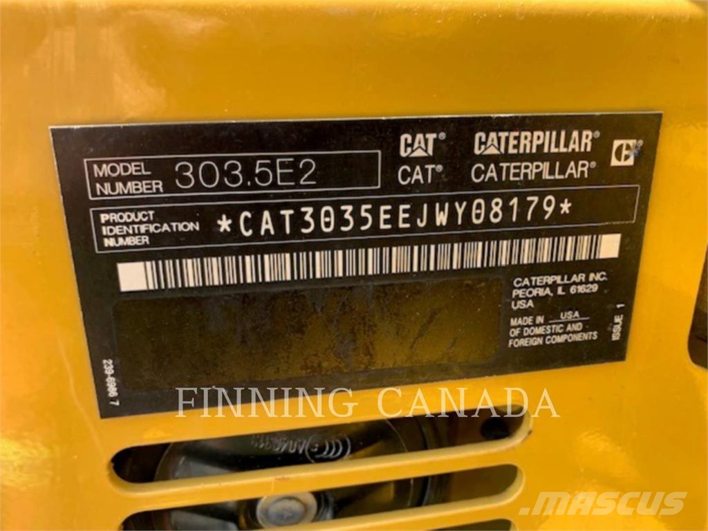 CAT 303.5E2 Excavadoras sobre orugas