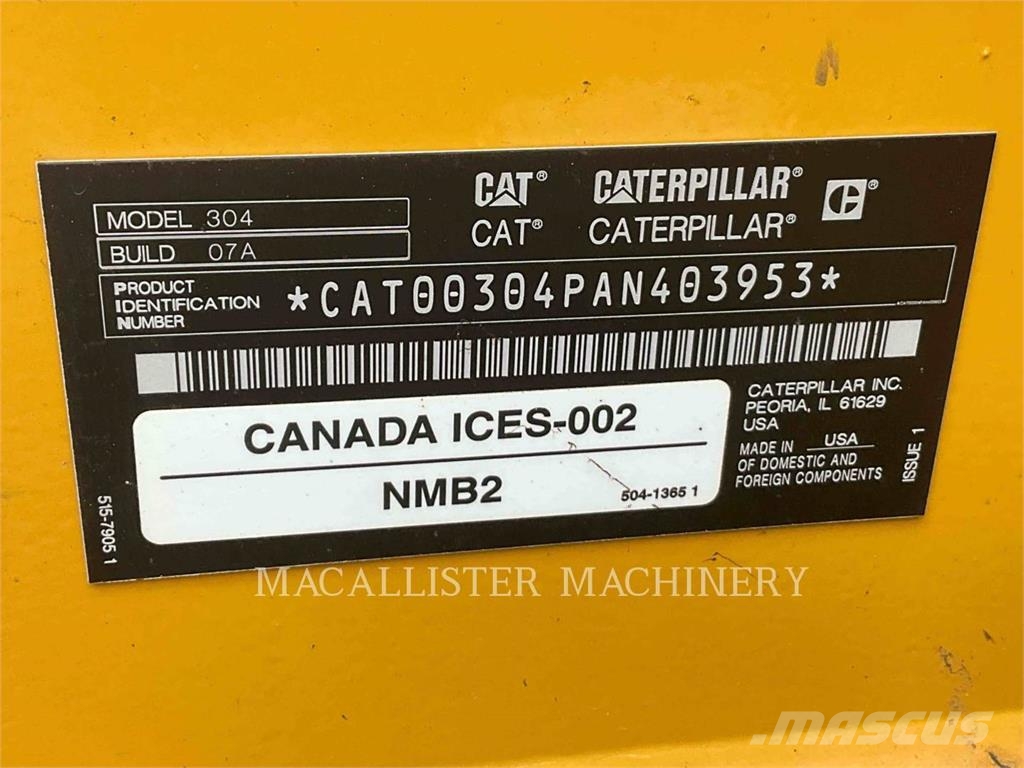 CAT 304 ATQW Lánctalpas kotrók