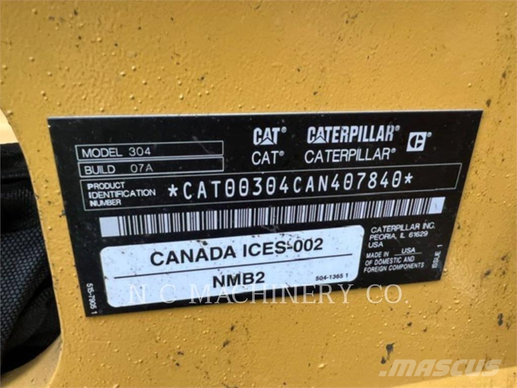 CAT 304 DCA4 Escavatori cingolati