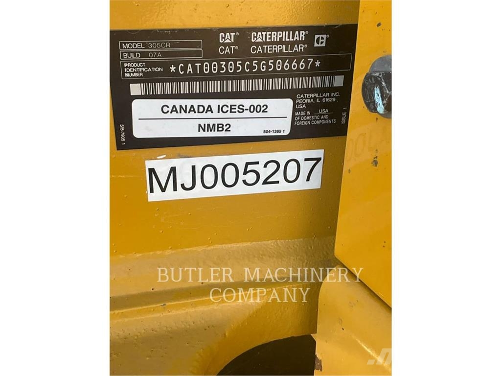 CAT 305-07A Gravemaskiner på larvebånd
