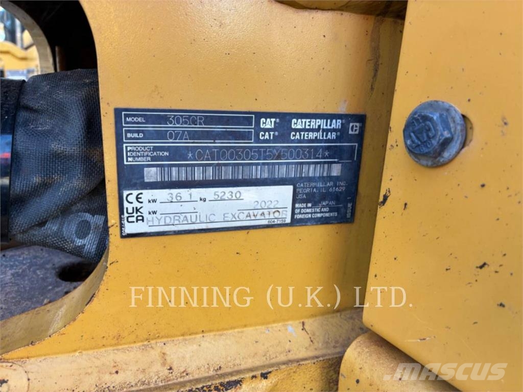 CAT 305-07A Kāpurķēžu ekskavatori