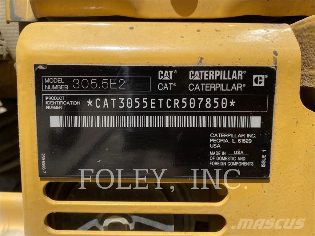 CAT 305.5E2CR Kāpurķēžu ekskavatori