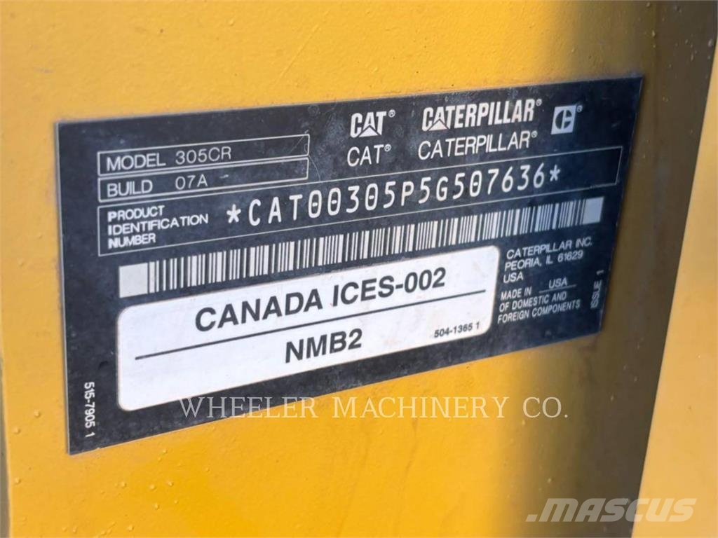 CAT 305 C3 TAQ Excavadoras de cadenas
