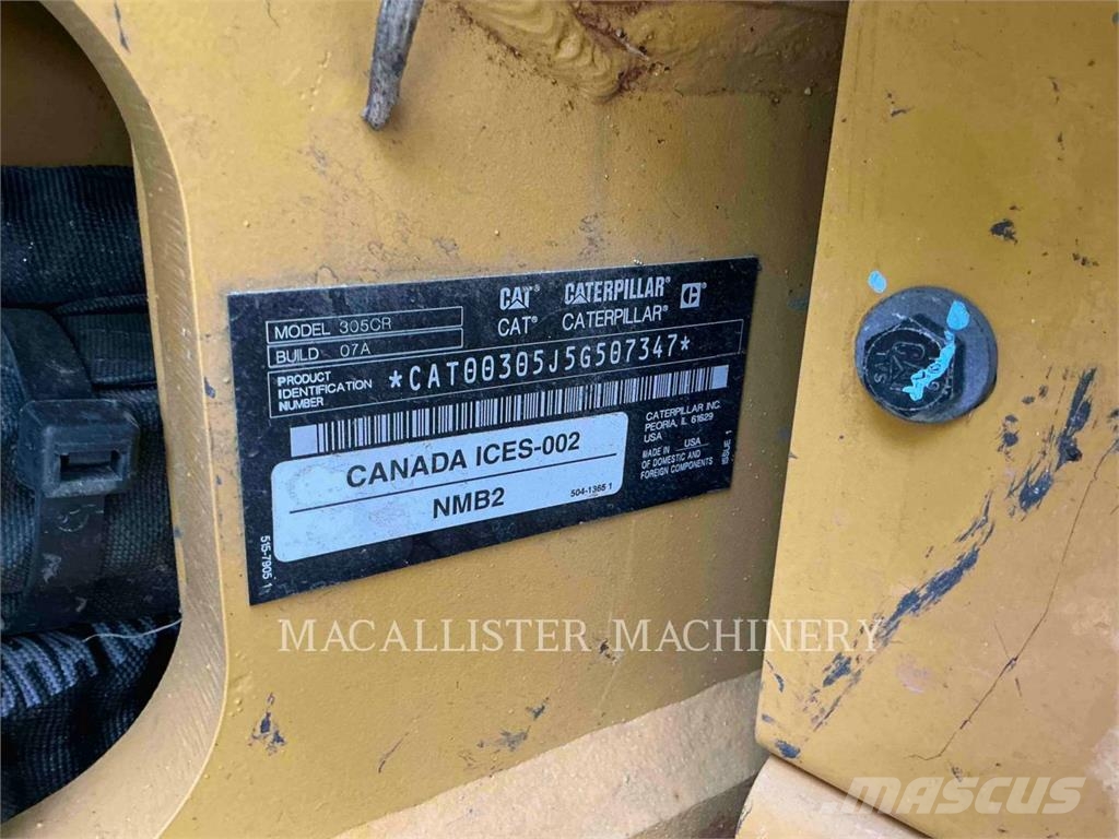 CAT 305 CR Gravemaskiner på larvebånd