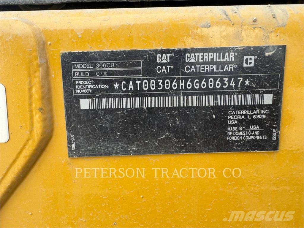CAT 306 履帶式 挖土機/掘鑿機/挖掘機