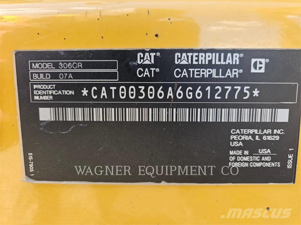 CAT 306 履帶式 挖土機/掘鑿機/挖掘機