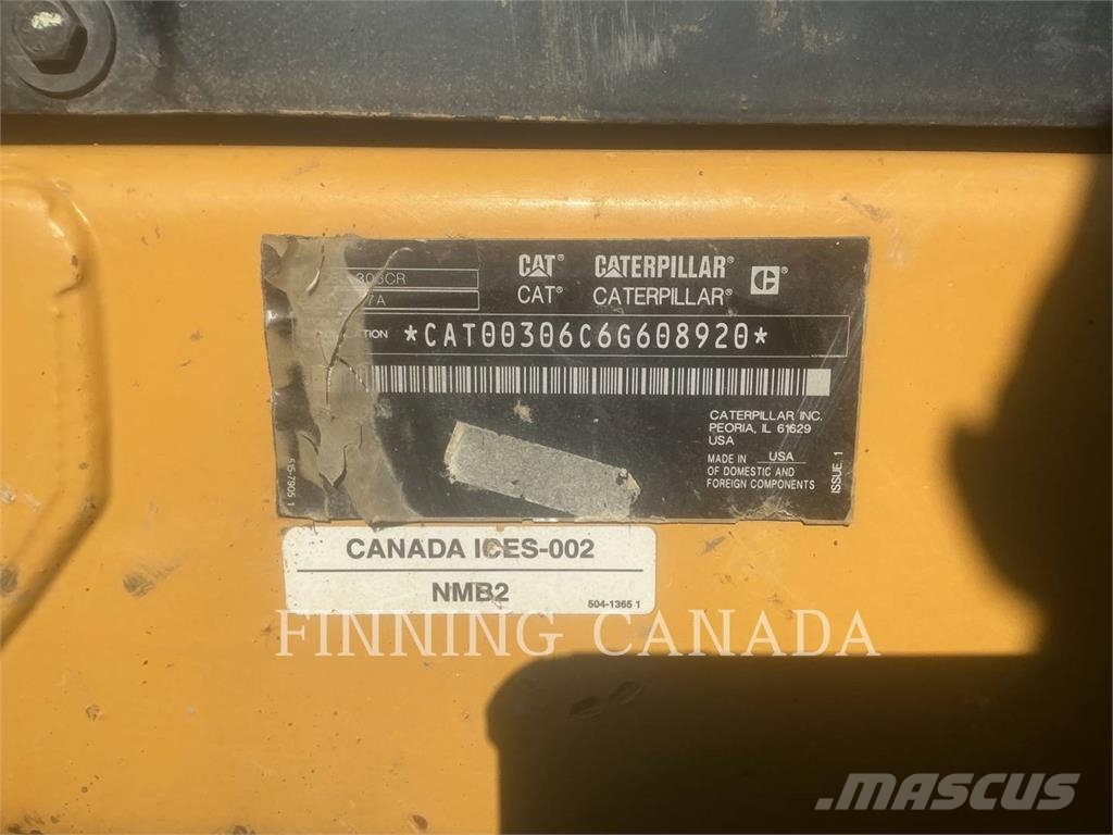 CAT 306-07 Kāpurķēžu ekskavatori