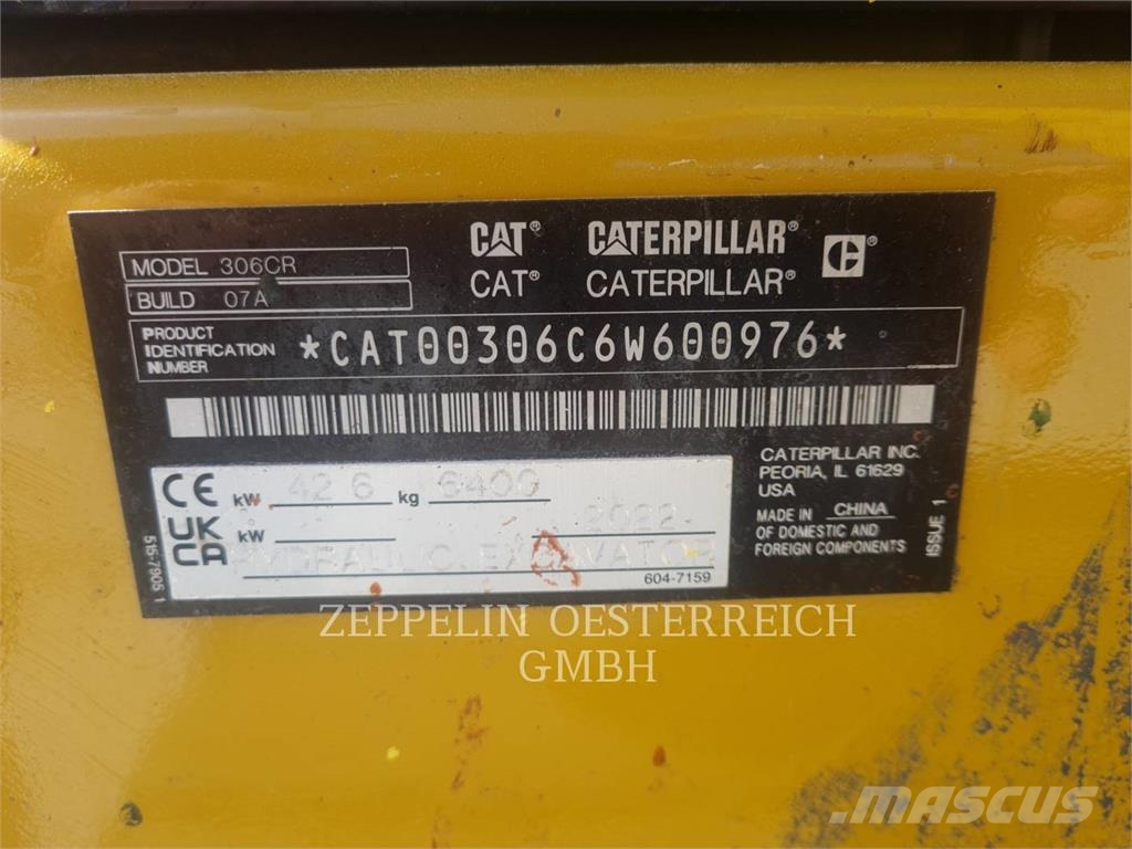 CAT 306-07CR Rupsgraafmachines