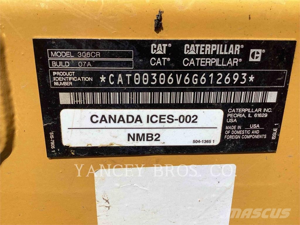 CAT 306 CA 履帶式 挖土機/掘鑿機/挖掘機