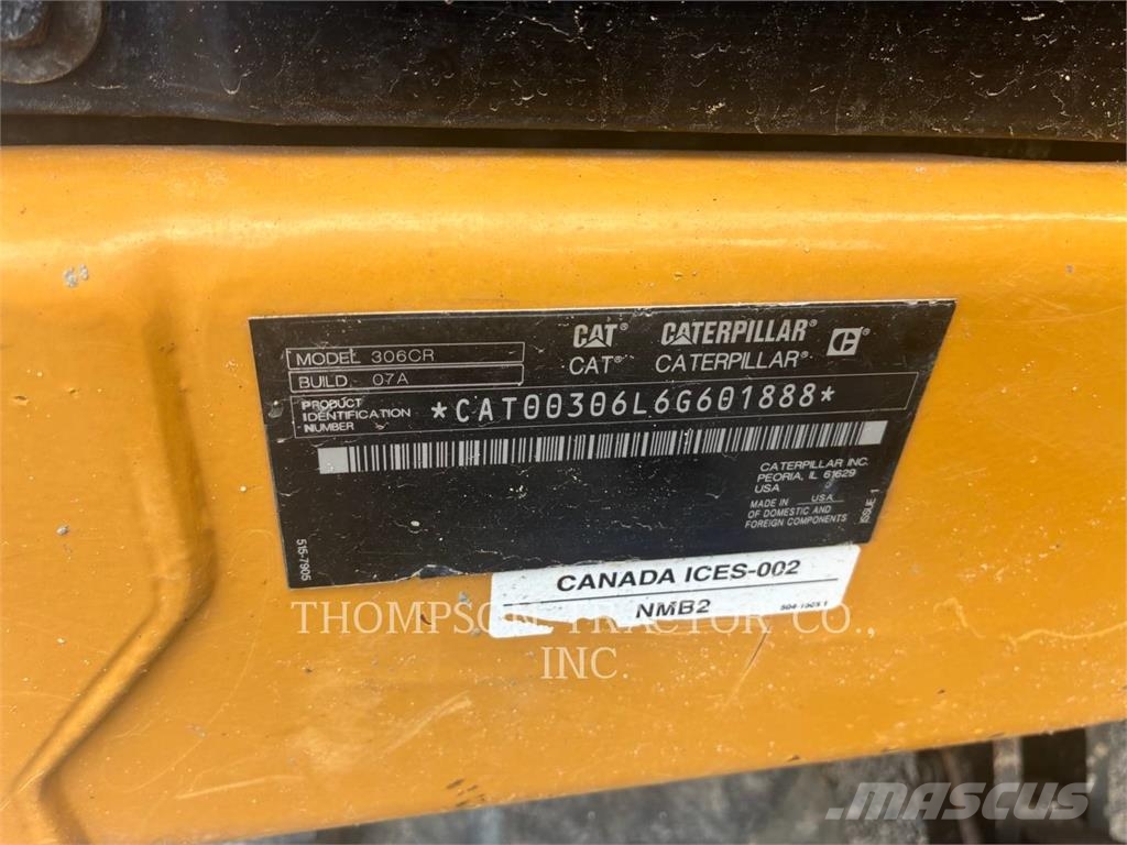 CAT 306CR Minigravemaskiner
