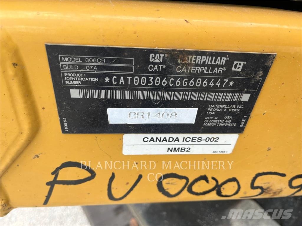 CAT 306CR 履带挖掘机