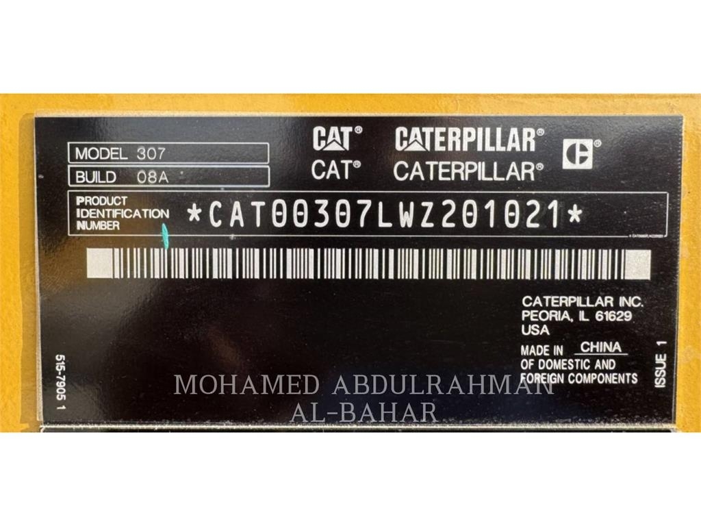 CAT 307-08 Bageri guseničari