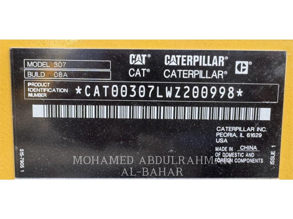 CAT 307-08 Bageri guseničari