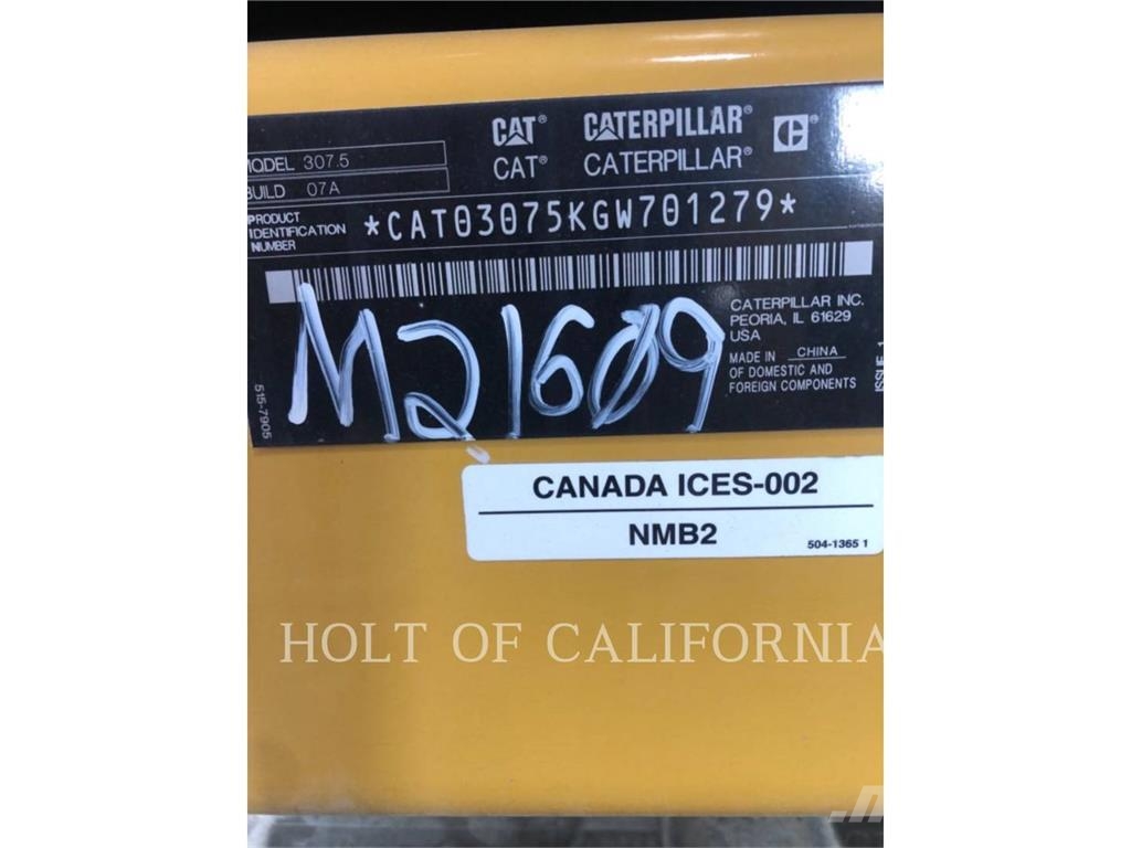 CAT 307.5 대형 굴삭기 29톤 이상