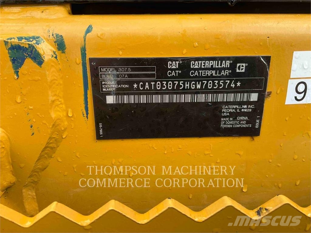 CAT 307.5 Escavadeiras de esteiras