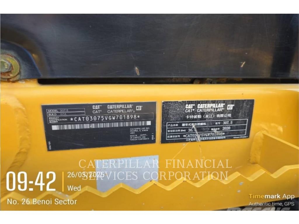 CAT 307.5-07 Escavadeiras de esteiras