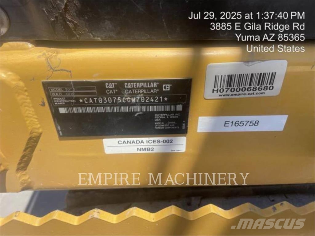 CAT 307.5-07 L Lánctalpas kotrók