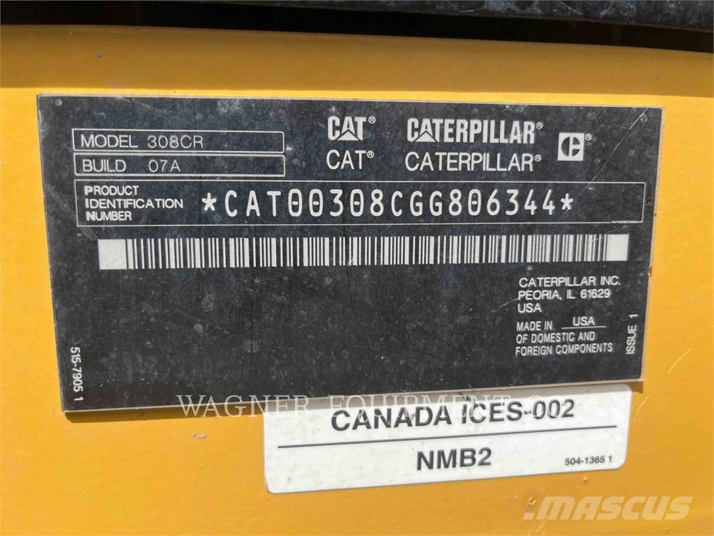 CAT 308 履帶式 挖土機/掘鑿機/挖掘機