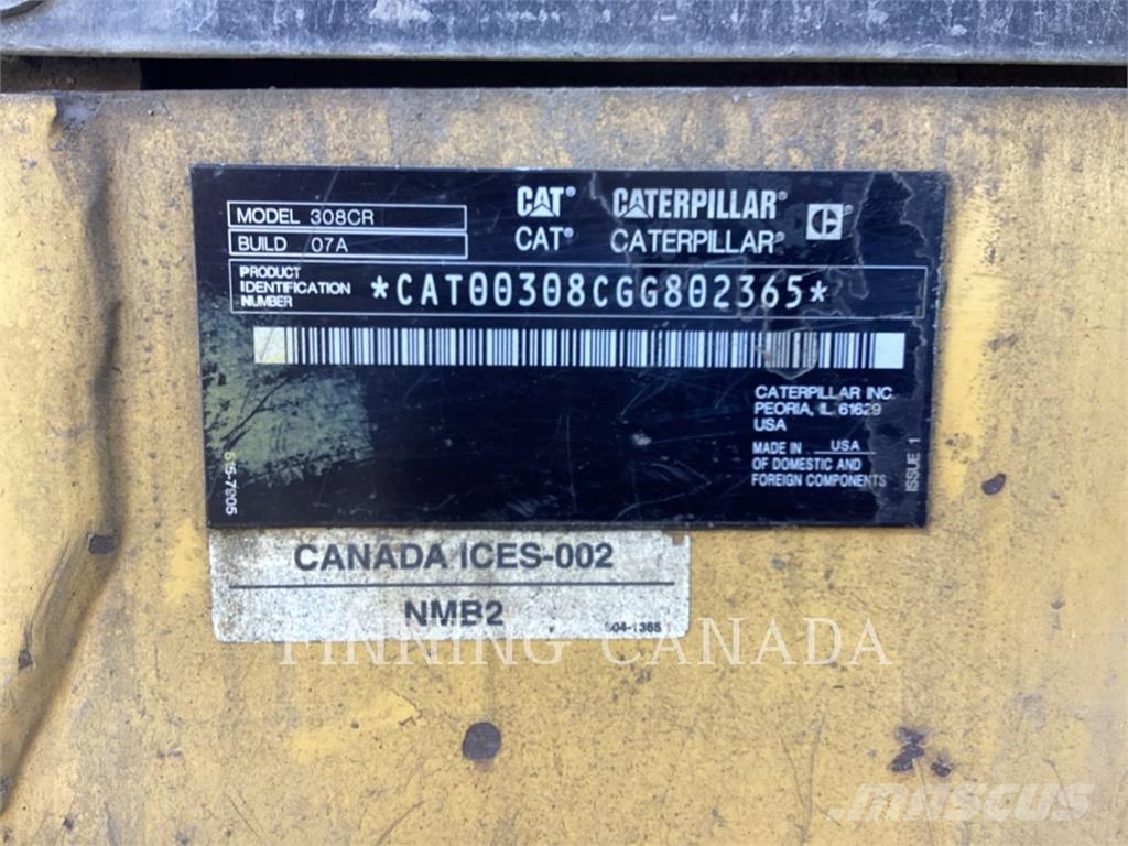 CAT 308-07 Crawler excavators